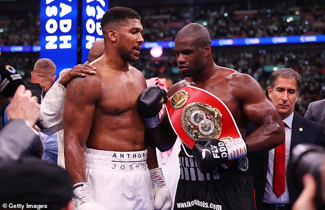 There was respect between the two British stars inside the ring at Wembley after the fight.