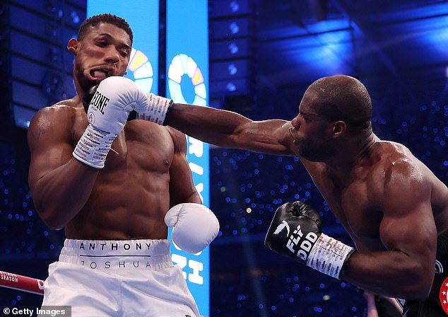 The 27-year-old landed a host of brutal punches throughout the fight at Wembley Stadium.