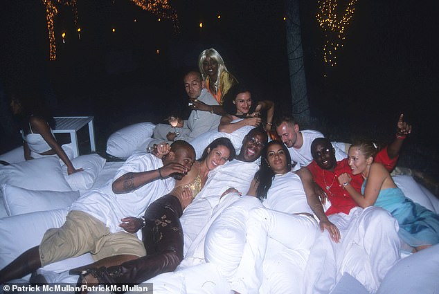 Amid the controversy, a viral image from Diddy's 2000 Fourth of July party shows him in bed with Lopez, the late R&B icon Aaliyah, the late record executive Andre Harrell, model Natane Adcock and Damon Dash, among others.