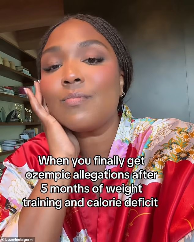 On her main Instagram page, Lizzo responded to speculation that she took Ozempic to achieve her weight loss.