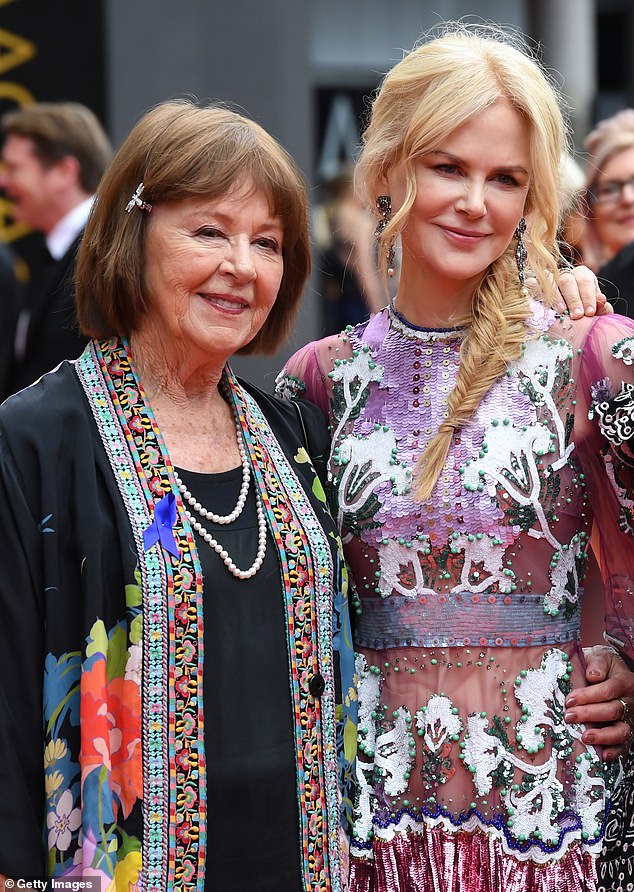 Janelle Kidman passed away at the age of 84 earlier this month. Pictured with Nicole Kidman in 2018