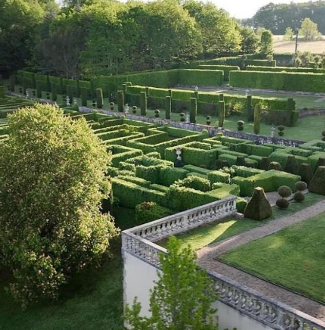 The castle's stunning gardens and ornamental maze are on display, and the property requires serious maintenance.