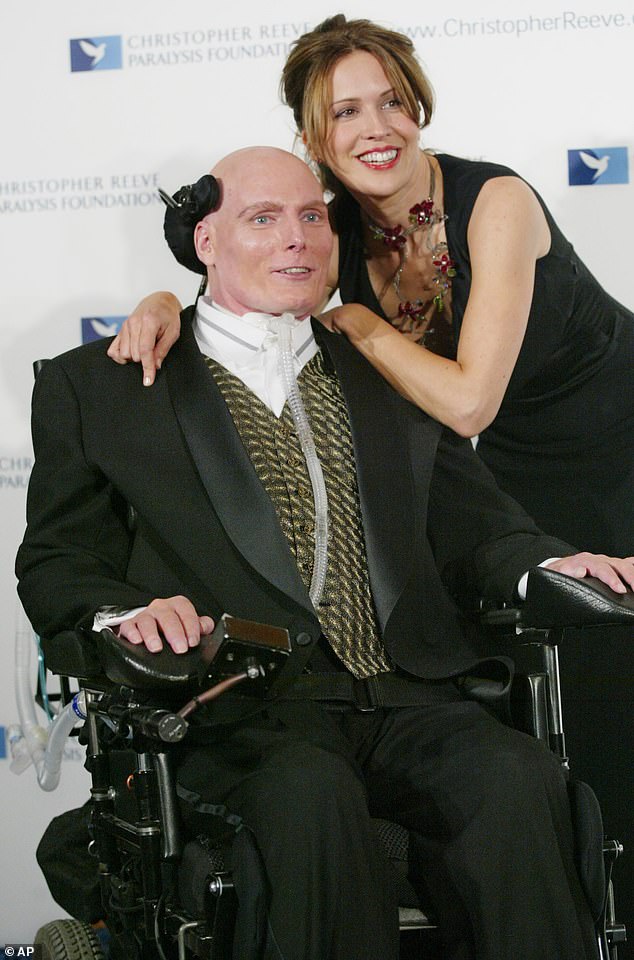 The documentary covers Christopher's early days in New York City as an up-and-coming actor, with his best friend Robin Williams until his tragic accident while competing in an equestrian competition in Culpepper, Virginia in 1995 and the aftermath; seen with his wife Dana in 2004.