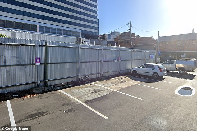 The driver had been parked on Acland Lane in Fortitude Valley (pictured) but was fined for parking on Bridge Street.