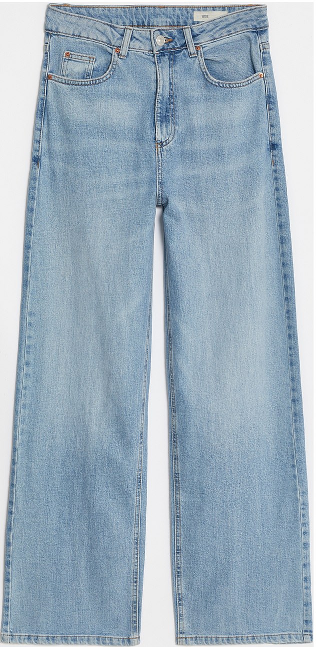 Marks & Spencer high-rise wide leg jeans, £35, marksandspencer.com