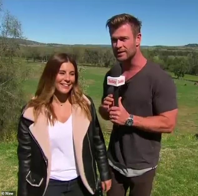 Chris Hemsworth surprised Phillips on air when she was a weather presenter for Weekend Today in September 2020.