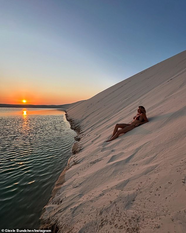 Three of the photos of the sixth-generation Brazilian bomb carousel were taken during his vacation in the Lençóis Maranhenses National Park, full of lagoons and sand dunes, last July.