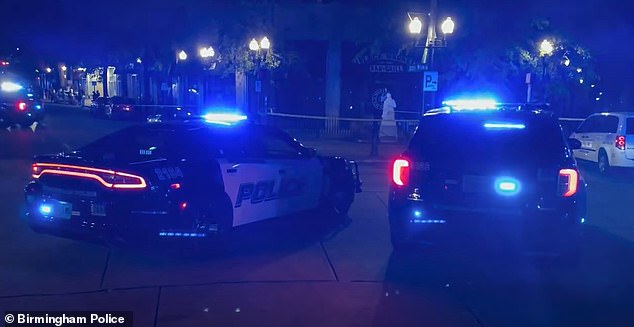 Two men and a woman died at the scene in the 2000 block of Magnolia Avenue, near the University of Alabama, while a fourth male victim died at the hospital.