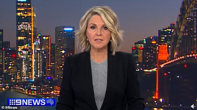 Gardner presents Nine's news bulletin on the night of his alleged on-set tirade