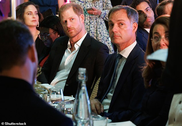 The event was organised by the WHO and was attended by politicians including Belgian Prime Minister Alexander De Croo, who appears alongside Harry in the photo. Meghan was notably absent after missing the party at actor Kevin Costner's house due to being 