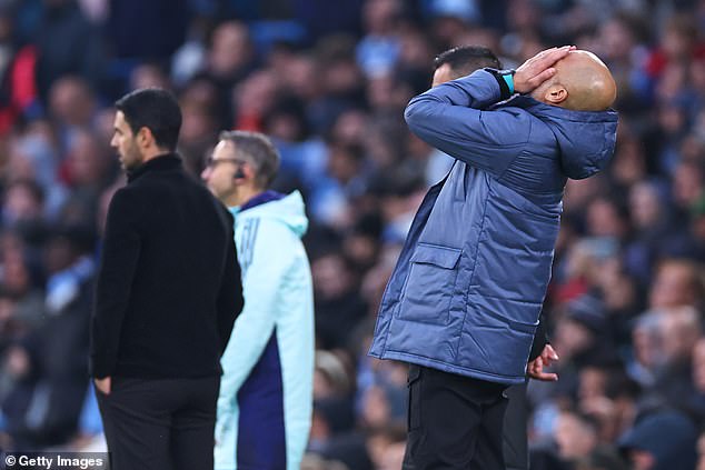 It was a frustrating afternoon for Guardiola's side, who searched for an equaliser throughout the second half but managed to score at the last moment to salvage a 2-2 draw.