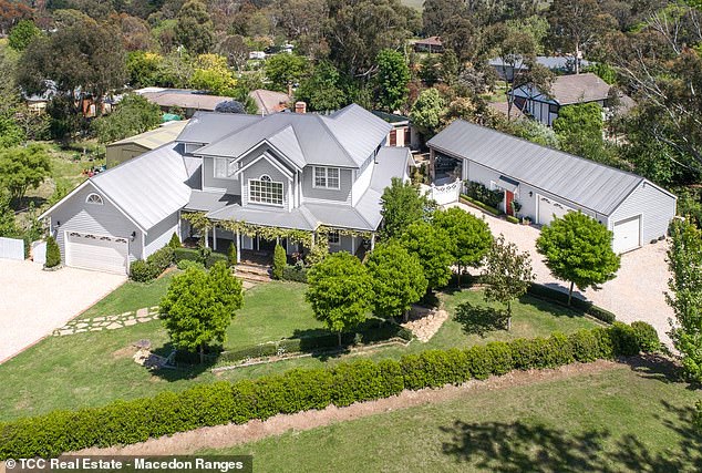 Justin Mohamed lives on a sprawling estate in Gisborne, Victoria, valued at $2.4 million