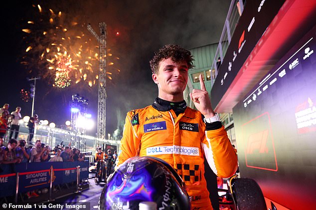 The Dutch drivers' championship lead was cut to 52 points on Sunday thanks to Lando Norris