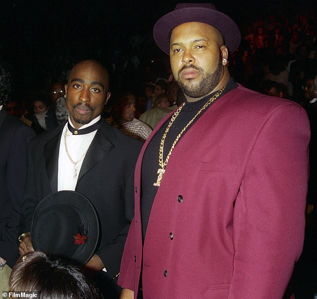 Davis told Los Angeles Police Department detectives in 2008 that Combs allegedly offered him $1 million to murder Shakur (left) and Death Row Records boss Suge Knight (right).