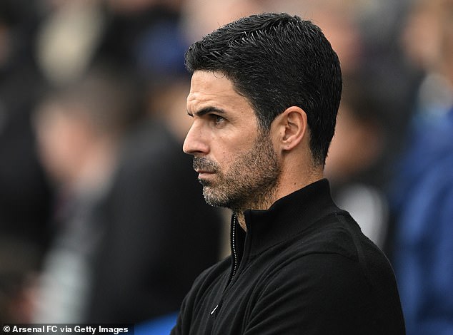 Arteta watched as his side blew their lead in the eighth minute of added time.