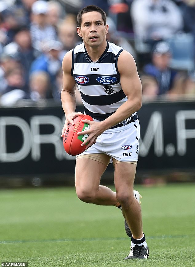 Geelong's Indigenous premiership winner Mathew Stokes (pictured) is fed up with the Welcome to Country message being used to push political agendas.