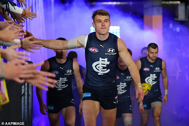 The Carlton captain led his team to the final and recorded 45 votes throughout the season.