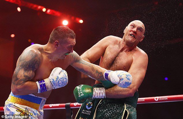 Tyson Fury (right) has long been considered Joshua's next opponent, but he could yet face Oleksandr Usyk (left) in a trilogy fight.