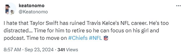 1727108969 448 Analysts and fans tell Travis Kelce to RETIRE amid career worst