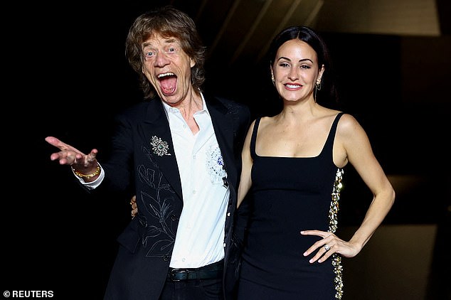 The former ballet dancer and author, 37, told how the seven-year-old son she shares with the Rolling Stones rocker, 81, could be headed for a musical future just like his famous father.