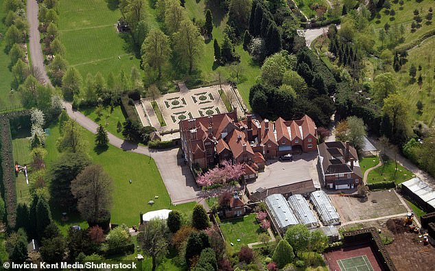 A former stable boy told how Al-Fayed would sit in a tent outside his garden at his Barrow Green estate in Surrey (pictured) 