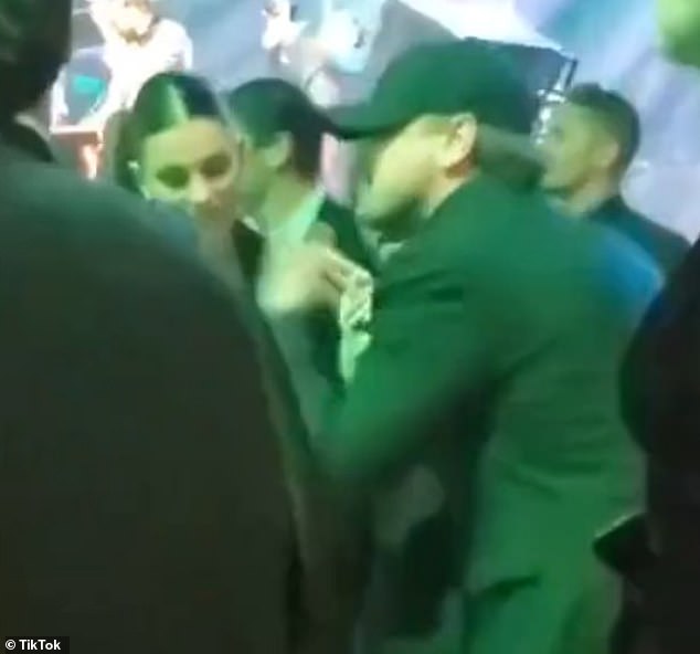 Leo was spotted dancing at the music mogul's 50th birthday celebrations in 2019.