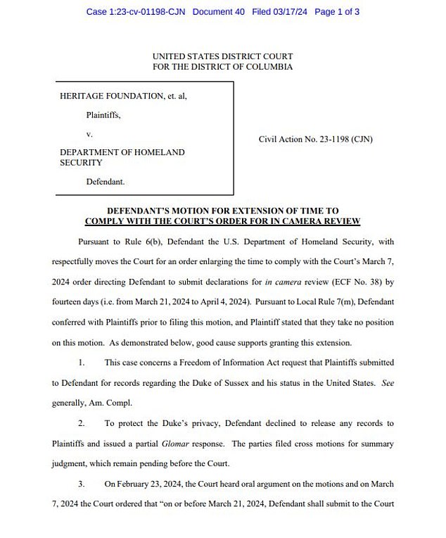 In March, DHS lawyers asked for more time to comply with a judge's order to provide more information about why it did not want to release the records.