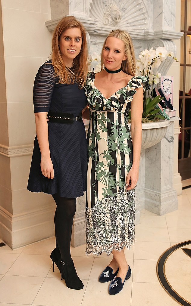 Alice with Princess Beatrice at a VIP dinner in honour of Madame Alice for French Sole at the Connaught Hotel in London