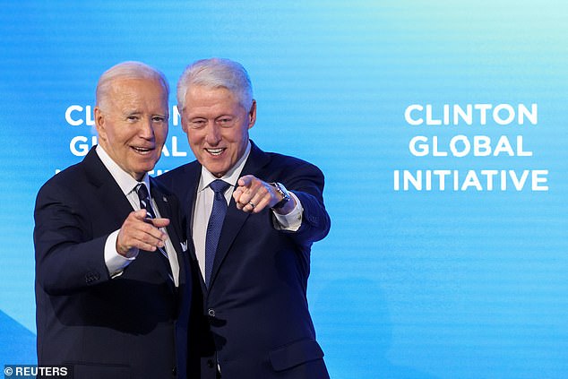 Joe Biden and Bill Clinton at the Clinton Global Initiative