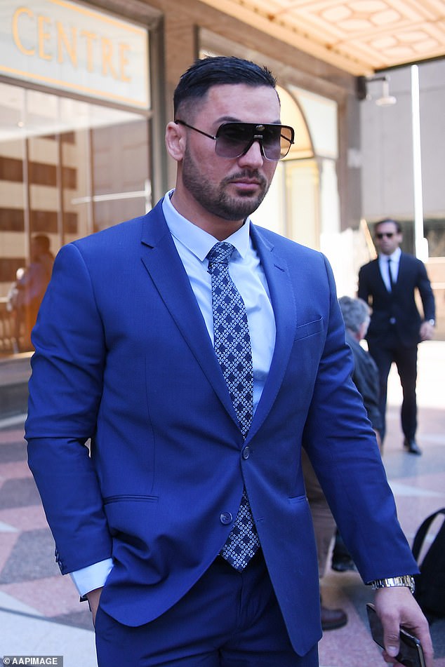 Mehajer is seen arriving at Sydney's Downing Centre District Court for a matter in August 2020.