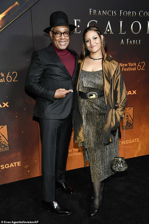 Esposito was accompanied on the red carpet by his daughter Ruby Esposito.