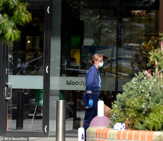 An entrance to the food court was closed following the tragedy.