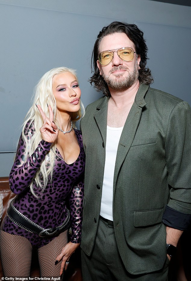 Christina also rubbed shoulders with American record producer JC Chasez.