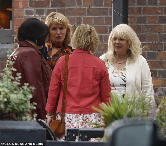 The girl group looked distraught in snaps from the filming, suggesting the party didn't go as planned.