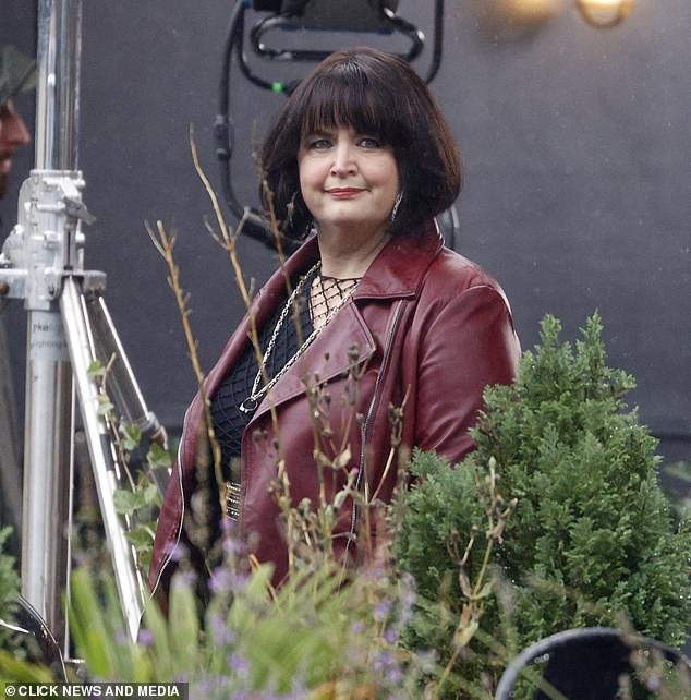 Nessa, played by Ruth Jones, looked pretty frustrated when she was spotted at her hen party.