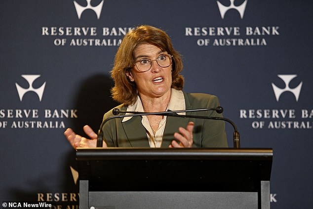 Ms Bullock (pictured) also suggested that the federal government's $300 energy rebates, which came into effect on July 1, would do little to reduce underlying inflation.