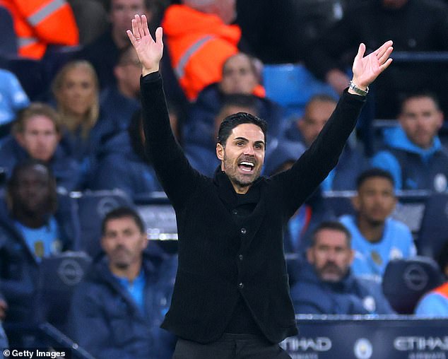 Mikel Arteta directed his frustration at the referees rather than Trossard for his behaviour.