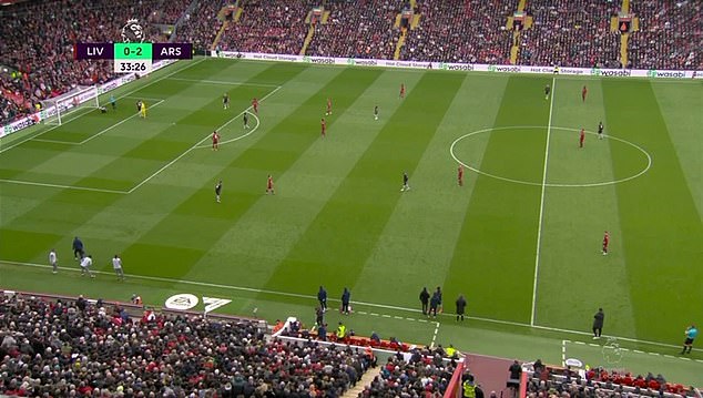 This time, Arsenal's physiotherapist was seen running onto the pitch before the referee had even gestured for him to enter the field of play.