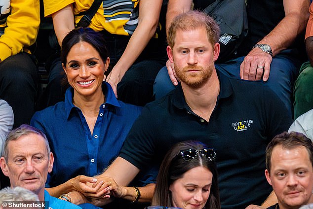 Prince Harry and Meghan Markle pictured on day 6 of the 2023 Invictus Games