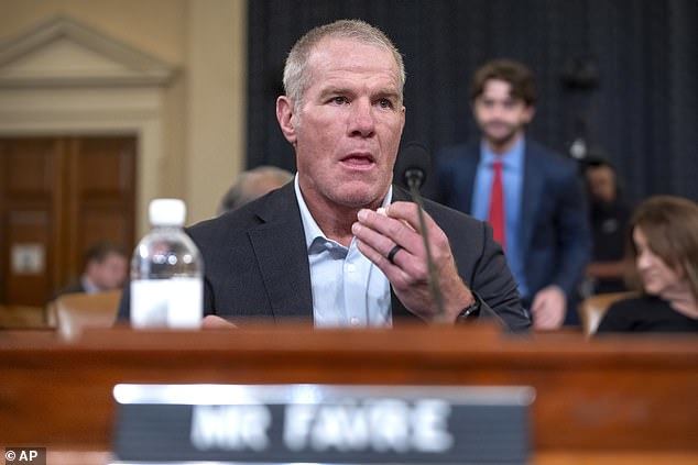 Favre revealed he is battling Parkinson's disease while speaking in front of Congress