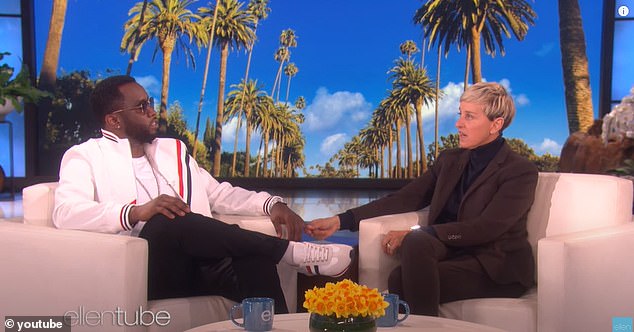 In the February 2018 appearance, DeGeneres noted that Combs had arrived late to her taping and asked if he would be late for a party she was planning.