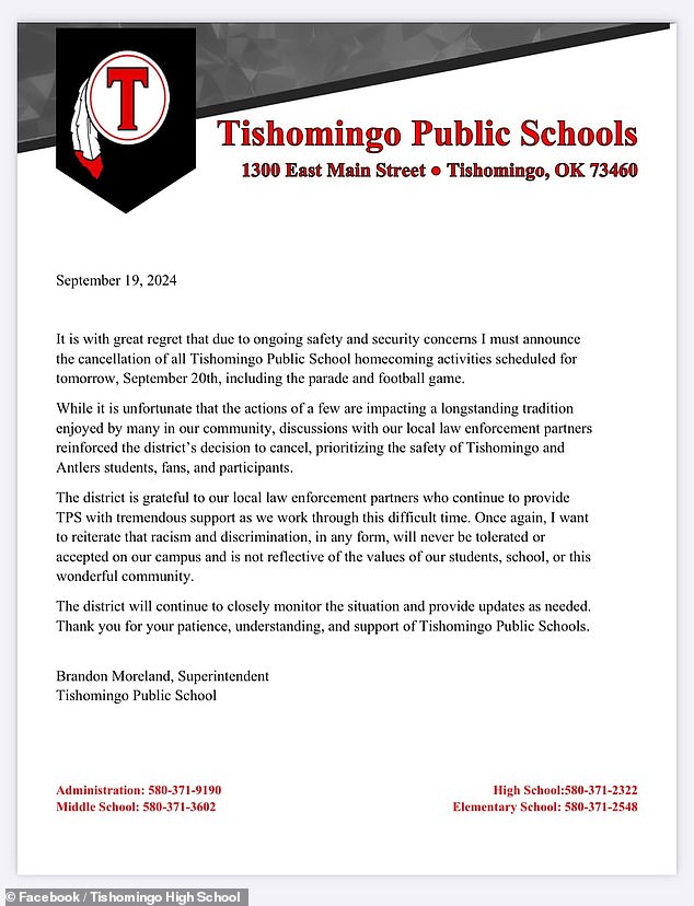 He did not identify the students, but said school administration quickly contacted the parents of the students involved, resulting in disciplinary action. 