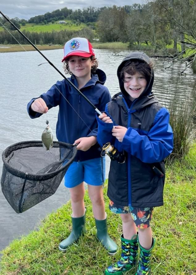 Funerals for Russell, 11, and Ben, nine, were held Wednesday morning at St. Thomas Aquinas Catholic Church in Springwood.