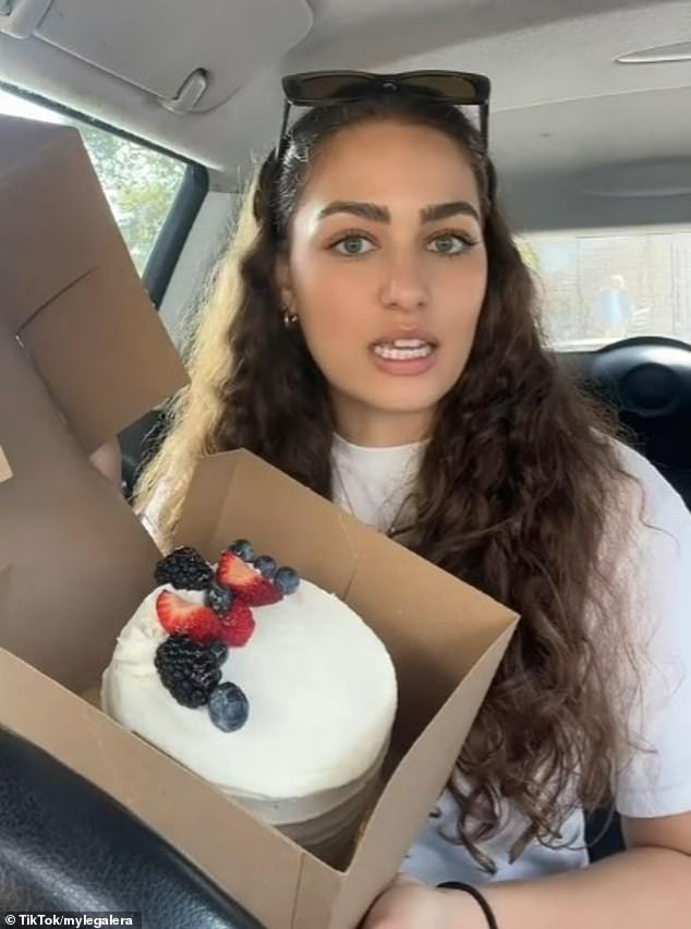 Lisa, an online user, shared her frustration in a video after discovering that the cake she bought 