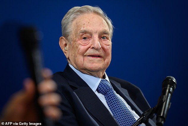 Soros, 38, took over the reins of the $25 billion empire from his father George (pictured) in 2023 and was not shy about saying he wanted to continue funding left-wing causes.