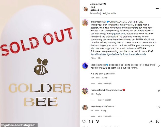 In July, Anna celebrated a huge milestone: Goldee Bee tickets officially sold out online.