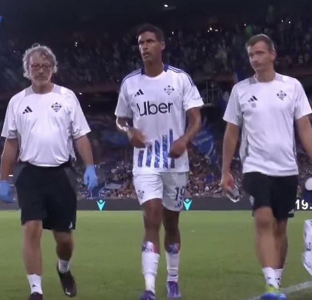 Varane joined Italian club Como in the summer but suffered a serious knee injury on his debut.