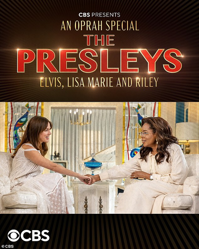 Will feature previously unreleased interviews with the late star; Lisa Marie is the daughter of rock icon Elvis Presley and actress Priscilla Presley; Riley seen on Oprah special