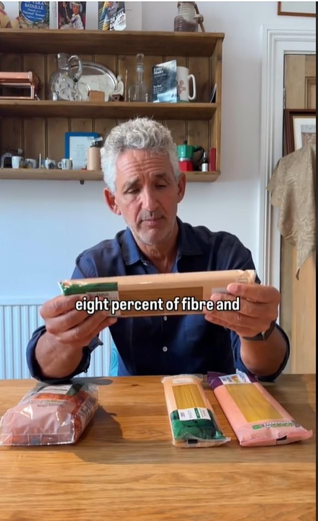 Professor Spector has conducted an analysis of four popular types of pasta on supermarket shelves to compare their nutritional value with that of gluten-free alternatives.