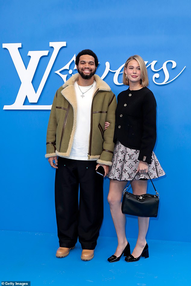 The couple attended Louis Vuitton's spring/summer menswear show during Paris Fashion Week.